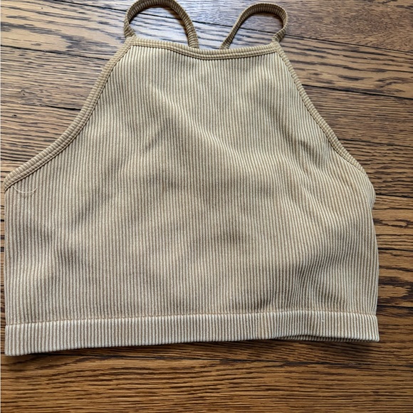 JoyLab Tan Ribbed Shorts Set - Picture 3 of 5